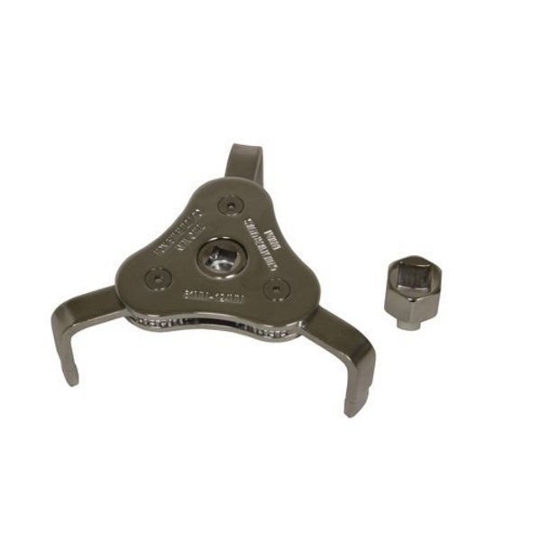 Lisle 61Mm-124Mm 3 Jaw Wrench W/Adapter 63830